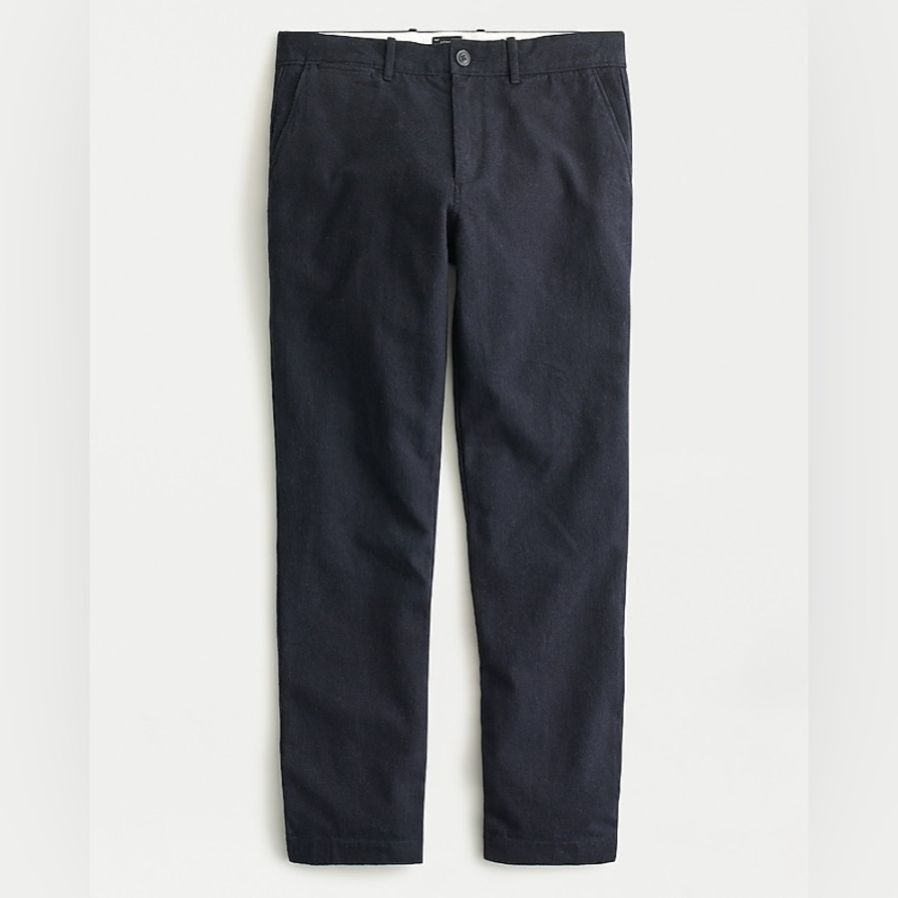 J.Crew Men’s 484 Slim-fit Brushed Twill Pants in Navy